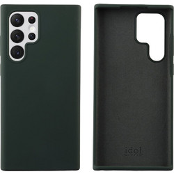 Idol 1991 Velvet Elite 4 Side Camera Guard Back Cover Dark Green (Samsung Galaxy S22 Ultra 5G)