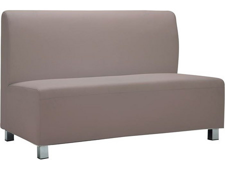 Woodwell Bandy Διθέσιος Καναπές από Δερματίνη Εκρού 130x71x88cm
