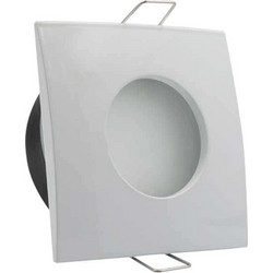 InLight Χωνευτό σποτ από λευκό μέταλλο 1XGU10 IP44 D:8cm (Χ0009-WH)