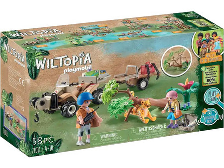 Playmobil Wiltopia Φροντιστές Ζώων με Εξερευνητικό Όχημα για 4-10 Ετών 71011