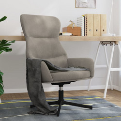 vidaXL Πολυθρόνα Relax Περιστρεφόμενη Βελούδινη Γκρι 341108