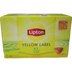 Lipton Μαύρο Τσάι Yellow Label 20 Φακελάκια