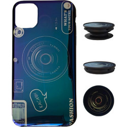 Ancus TPU Fashion Popsocket Back Cover Blue (iPhone 11 Pro Max)