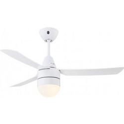 Beacon Bayside Megara 80531016 Ανεμιστήρας Οροφής 121cm 45W με Φως & Τηλεχειριστήριο Λευκός