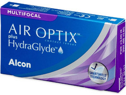 Alcon & Ciba Vision Air Optix plus HydraGlyde Multifocal Μηνιαίοι Φακοί Επαφής Πολυεστιακοί Σιλικόνης Υδρογέλης 6τμχ
