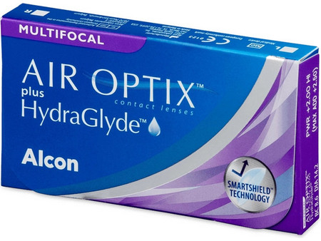 Alcon & Ciba Vision Air Optix plus HydraGlyde Multifocal Μηνιαίοι Φακοί Επαφής Πολυεστιακοί Σιλικόνης Υδρογέλης 6τμχ