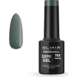 Elixir Semigel 753 Viridian Ημιμόνιμο Βερνίκι Νυχιών 5ml