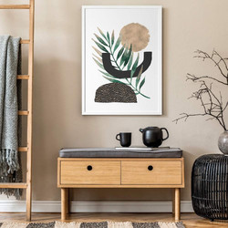 ΑΦΙΣΑ WALL-DESIGN NATURE 49501 (PVC/PLEXIGLASS ΑΣΠΡΗ ΚΟΡΝΙΖΑ) 20x30cm