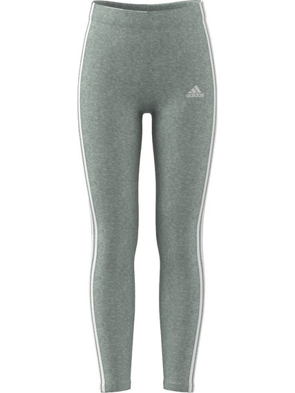 adidas Essentials 3 Stripes Girls' Tights Medium Grey Heather / White