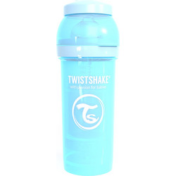 Twistshake Πλαστικό Μπιμπερό με Θηλή Σιλικόνης κατά των Κολικών 0-6m Blue 260ml