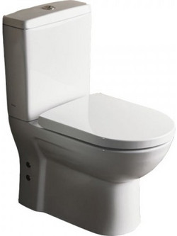 Serel Vela 671200-300 Back to Wall Λεκάνη Τουαλέτας Χ.Π 61 εκ. με καζανάκι & κάλυμμα