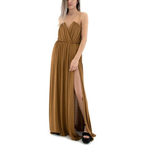 Lace Maxi Καλοκαιρινό Φόρεμα για Γάμο / Βάπτιση Πράσινο M-2806