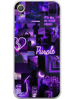 Aesthetic Purple Sony Xperia XA Flexible TPU (Διάφανη Σιλικόνη)