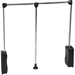 Ασανσέρ Ντουλάπας FF GROUP Μαύρο-Νίκελ 12Kg 83-115 cm