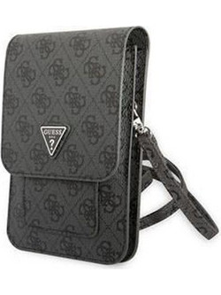 Guess PU 4G Triangle Logo Phone Bag Black