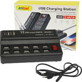 Andowl Q-CD10P Βάση Φόρτισης με 12 Θύρες USB-A 60W Black