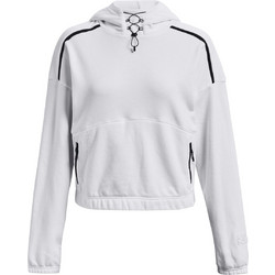 Under Armour Journey Fl Hoodie Γυναικείο Αθλητικό Φούτερ με Κουκούλα Λευκό 1373975-100