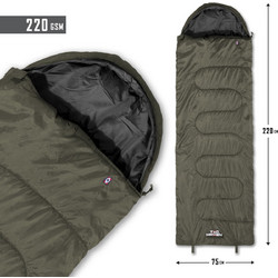 Pentagon Sentinel Sleeping Bag Μονό 2 Εποχών Πράσινο
