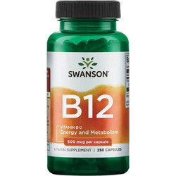 Swanson B12 500mcg 250 Κάψουλες