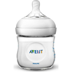 Philips Avent Natural SCF030/17 Πλαστικό Μπιμπερό με Θηλή Σιλικόνης κατά των Κολικών 0m+ 125ml