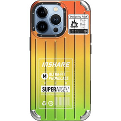 Θήκη iPhone 14 Pro ROCK Gradient Color Pet Series με εξαιρετικά ενυσχιμένες γωνίες Πλάτη από Premium TPU πορτοκαλί / πράσινο