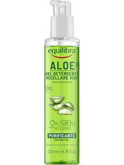 Equilibra Aloe Cleansing Micellar Ενυδατικό Gel Καθαρισμού Προσώπου 200ml