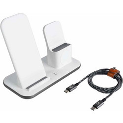 Xtorm PS101 Ασύρματος Φορτιστής Qi Pad 20W White 3-IN-1