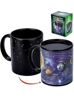 Solar System Κούπα από Πορσελάνη Μαύρη 300ml