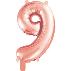 STYLEX ΜΠΑΛΟΝΙ ΑΡΙΘΜΟΣ 9 METΑΛΛΙΖΕ ΧΡΩΜΑ ROSEGOLD - SILVER 1 ΤΕΜΑΧΙΟ, ΜΕΓΕΘΟΣ 40CM