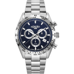 Roamer Ανδρικό Ρολόι Χρονογράφος με Ασημί Μεταλλικό Μπρασελέ 850837414520