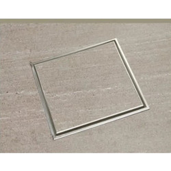 Σχάρα Ντουζ με σιφώνι Elit Tema Ιnox 10Χ10 Inox Χρωμέ 93510 για Επικάλυψη με πλακάκι