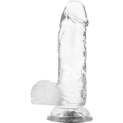 X Ray Cock Ρεαλιστικό Dildo με Βεντούζα & Όρχεις 15.5cm Clear