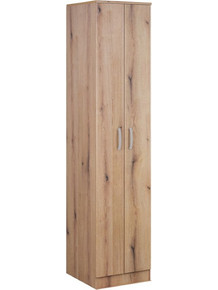 Matis Δίφυλλη Ντουλάπα Ρούχων Fortuna F1 Δρυς 52x50x222cm 304063