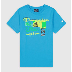 Champion Παιδικό T-Shirt Κοντομάνικο Τιρκουάζ 306333-BF004