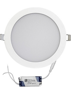 LED ΦΩΤΙΣ.ΨΕΥΔΟΡ.ΑΛΟΥΜ.ΣΤΡΟΓΓ.18W 3000K 120 ΛΕΥΚΟ D220 21-0181000