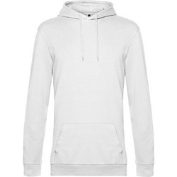B&C Collection Ανδρικό Φούτερ με Κουκούλα & Τσέπες Λευκό WU03W