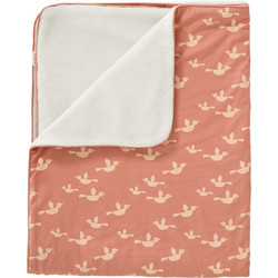 Fresk FR-F460-02 Birds Κουβέρτα Αγκαλιάς Βαμβακερή 80x100 Πορτοκαλί