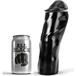 All Black Dong Dildo με Βεντούζα 20cm Μαύρο