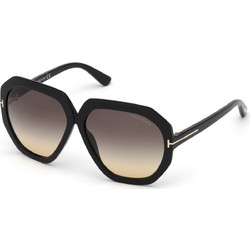 Tom Ford TF0791 01B Γυναικεία Γυαλιά Ηλίου Πολυγωνικά Κοκάλινα Μαύρα με Μαύρο Degradee Φακό