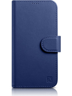 iCarer Anti-RFID Leather Book Blue (iPhone 14 Pro Max)