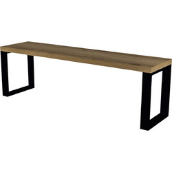 ΠΑΓΚΑΚΙ ΜΕ ΜΕΤΑΛΛΙΚΗ ΒΑΣΗ ΜΑΥΡΗ Πλάτος:140cm x Βάθος:35cm x Ύψος:39cm