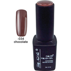 Lilly Nail Art Color Gel Chocolate Ημιμόνιμο Βερνίκι Νυχιών 12ml