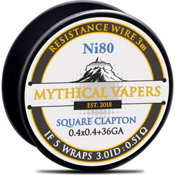 Σύρμα Square Clapton Ni80 By Mythical Vapers 3m (Nichrome)
