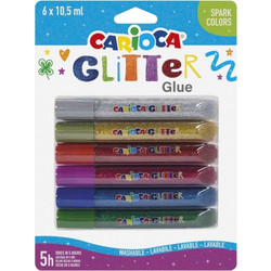 ΚΟΛΑ GLITTER CLASSIC ΣΕΤ=6ΤΕΜ CARIOCA 6x10.5ml Carioca 42110