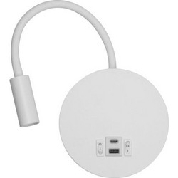 4019 ΑΠΛΙΚΑ ΚΡΕΒΑΤΙΟΥ LED ΡΥΘΜΙΖΟΜΕΝΗ ΛΕΥΚΗ 3W SPOTLIGHT