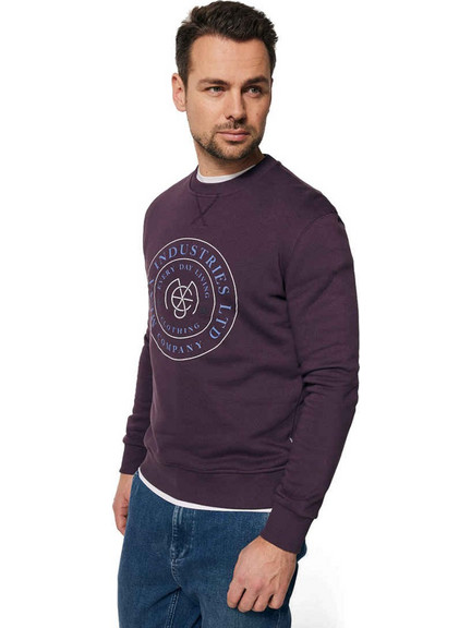 Mexx Ανδρικό Φούτερ Μωβ TU1832026M-193316