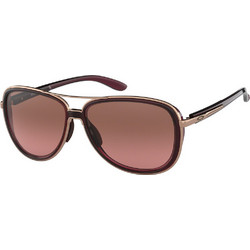 Oakley OO4129 02 Γυναικεία Γυαλιά Ηλίου Aviator Κοκάλινα Μαύρα με Μαύρο Καθρέπτη Φακό