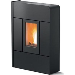 MCZ Raam Comfort Air 8 Black Σόμπα Pellet Αερόθερμη 7.8kW