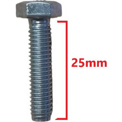 Βίδα 933 DIN γαλαβανιζέ εξάγωνη 6*25mm