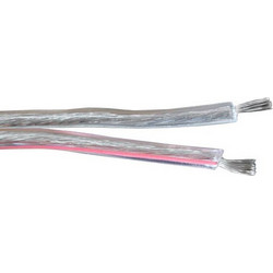 Καλώδιο μεγαφωνικό (ηχείων) διάφανο 2x0.75mm με μόνωση TCCA - 9-52075